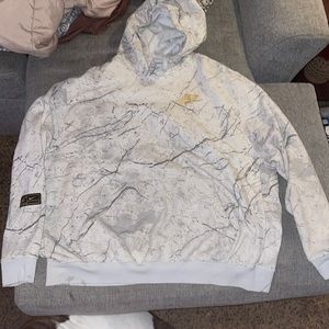 Mens Nike Gold Marble Hoodie 2xl